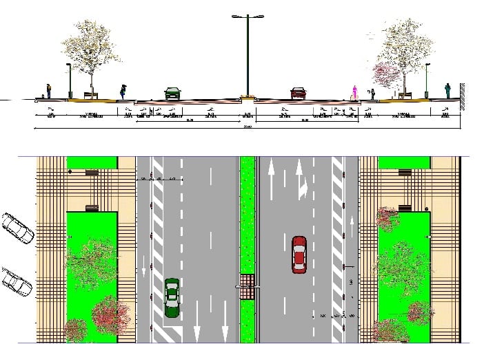 Proyecto definitivo de la reforma de la Avenida de Cataluña de Zaragoza