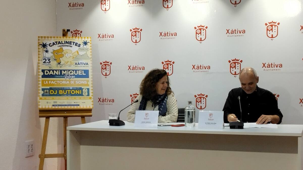 Rueda de prensa de presentación del festival "Catalinetes i Cançonetes " de Xàtiva