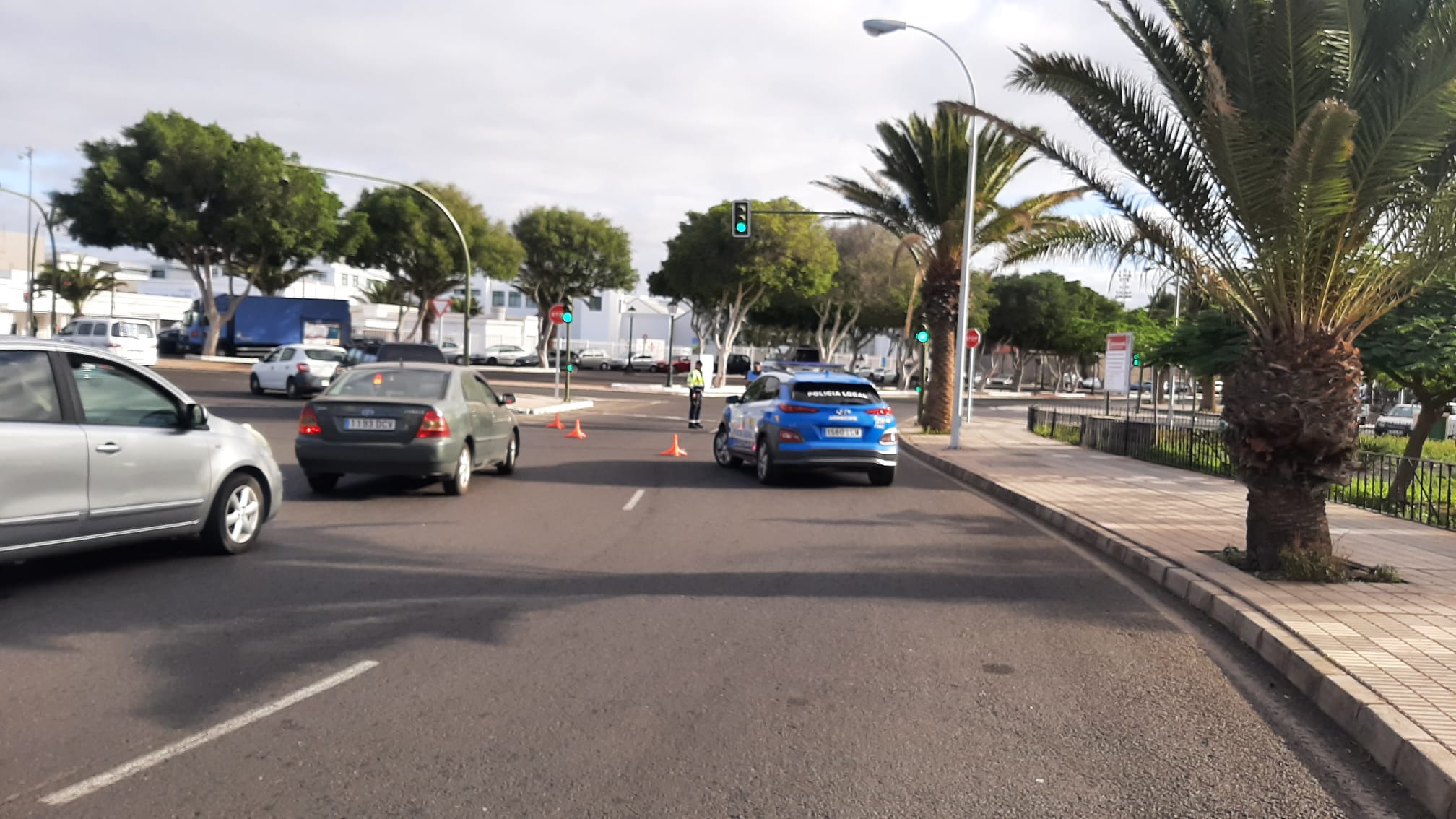 Imagen de archivo de la Policía Local de Arrecife en la Rambla Medular de la capital de Lanzarote.