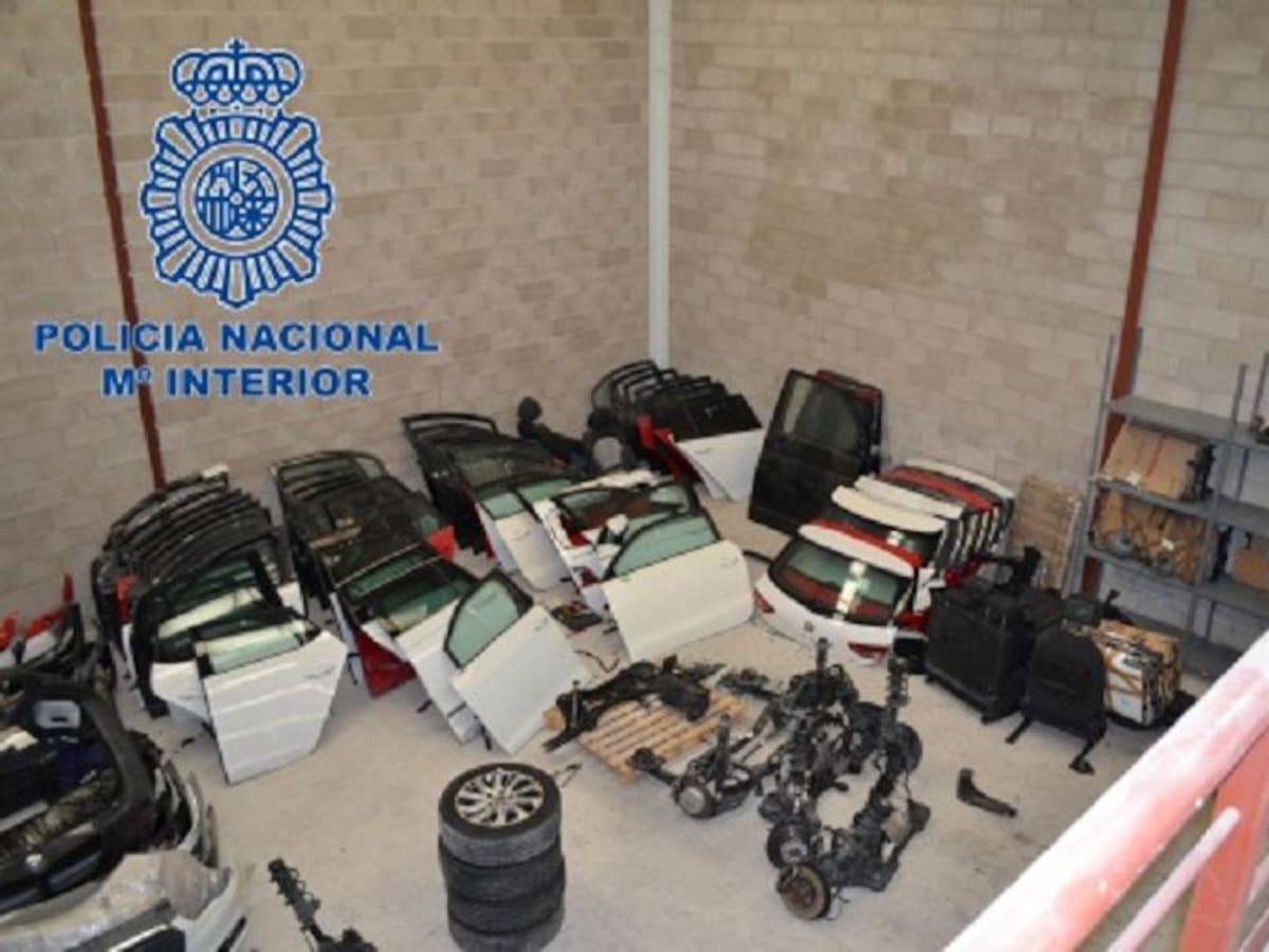 Una banda asentada en Madrid y Guadalajara robaba coches para despiezarlos