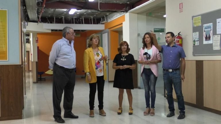 La Delegada de Salud en su visita a Úbeda