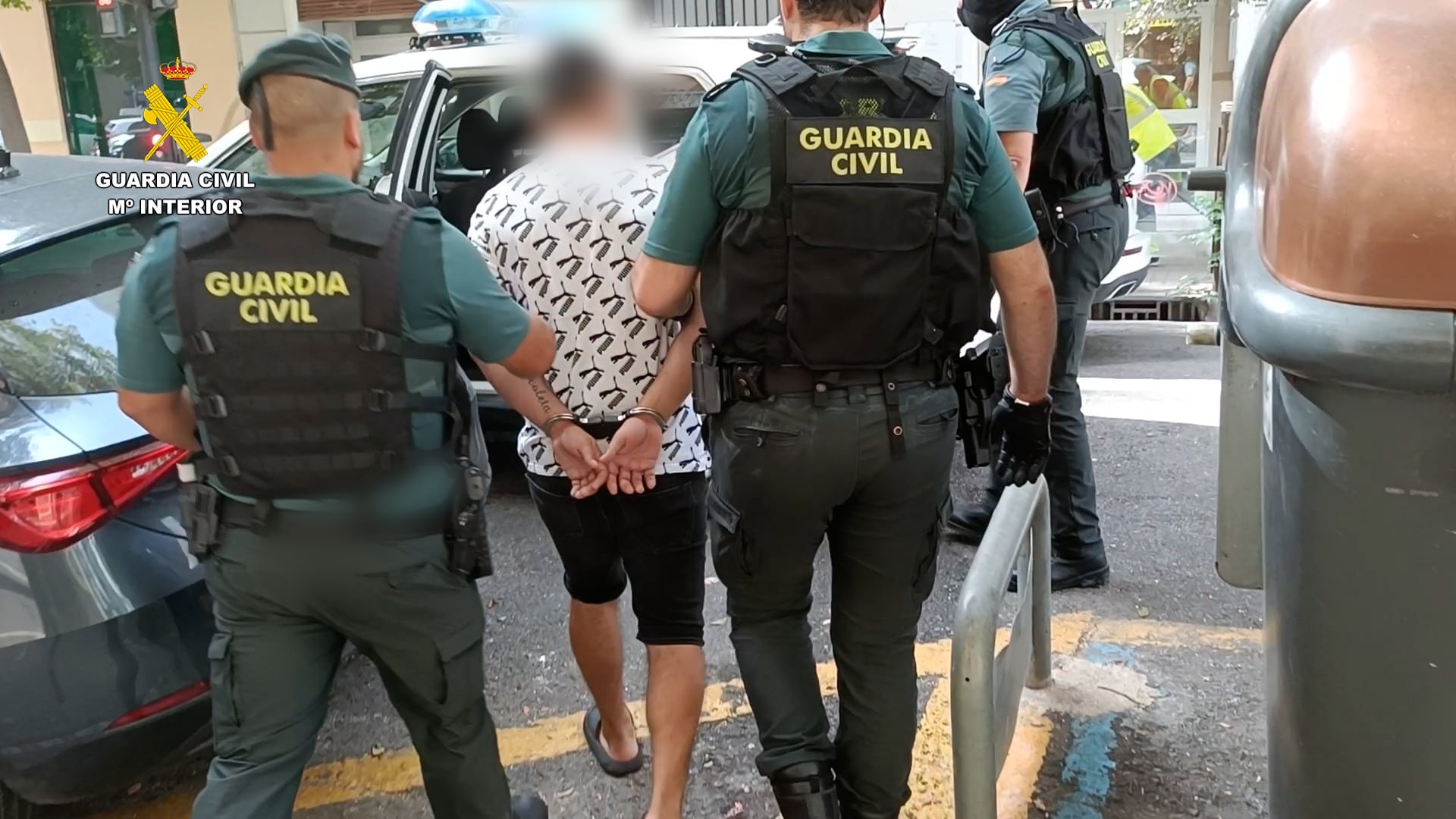 Una de las detenciones durante la operación de desarticulación de La Mafia del Cobre