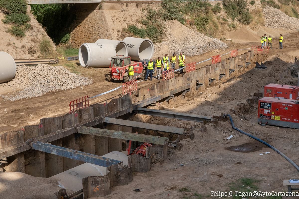 nueva estación de bombeo del Cartagonova, en la Rambla de Benipila