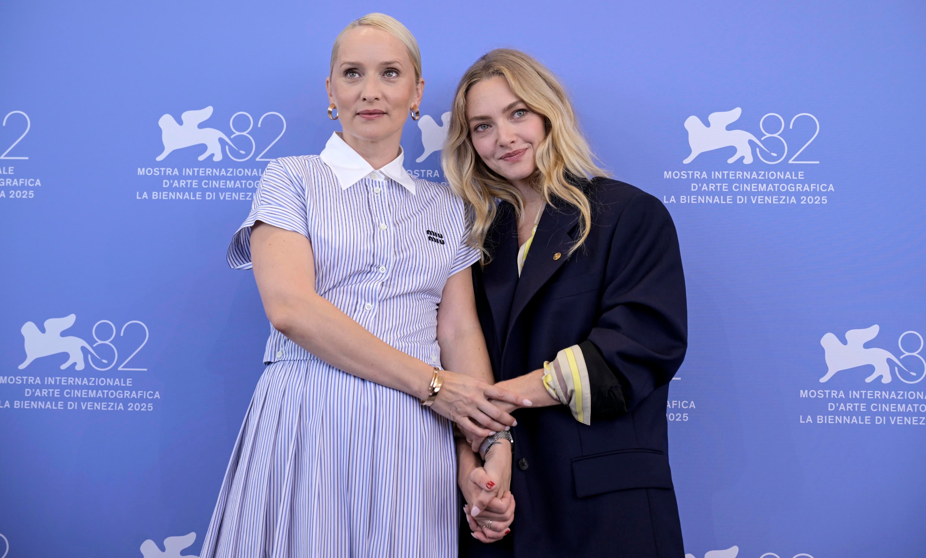 Mona Fastvold y Amanda Seyfried presentan 'El testamento de Ann Lee' (Cine, Cine, Italia, Venecia) EFE/EPA/RICCARDO ANTIMIANI