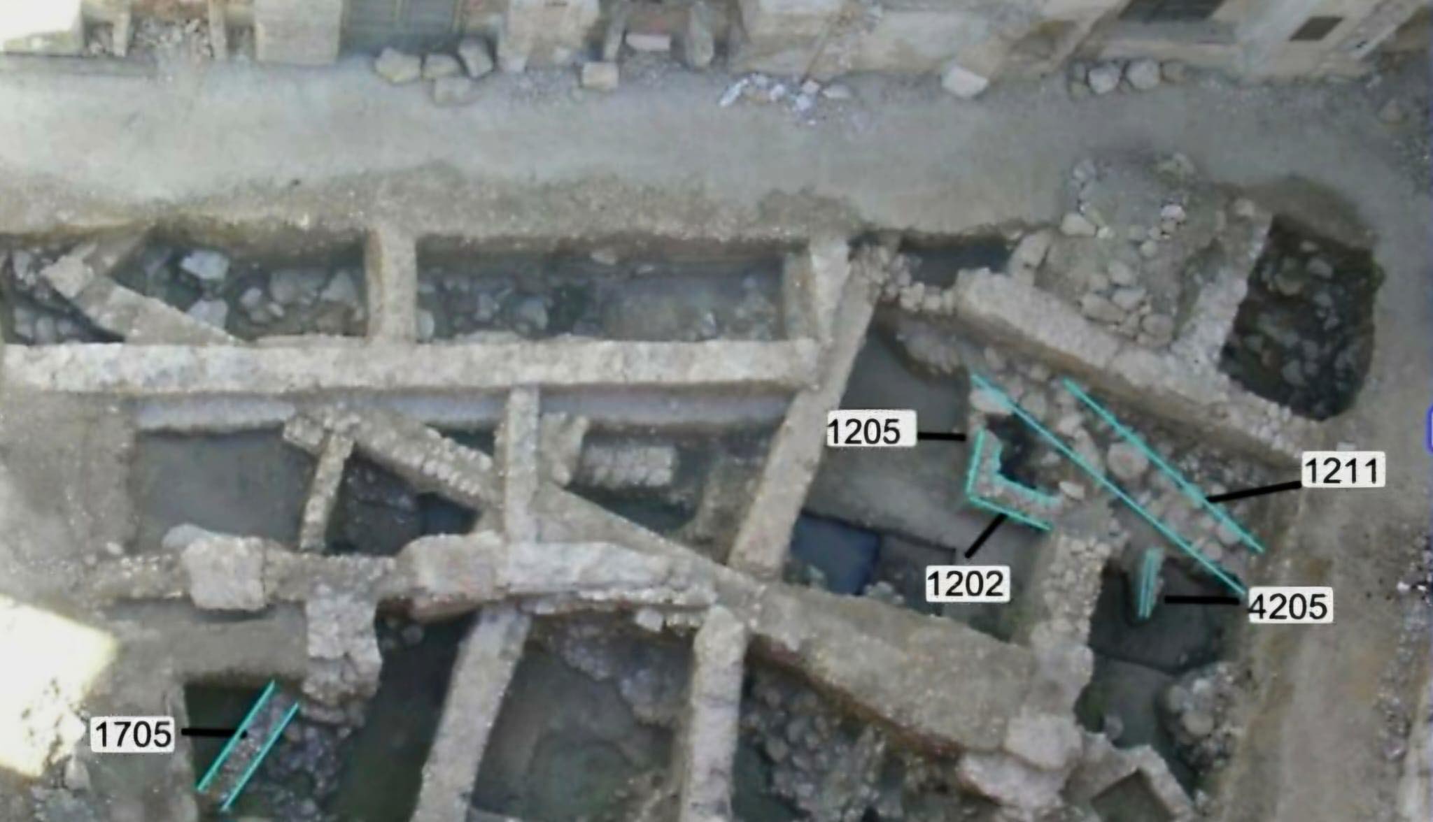 Restos arqueológicos en la zona