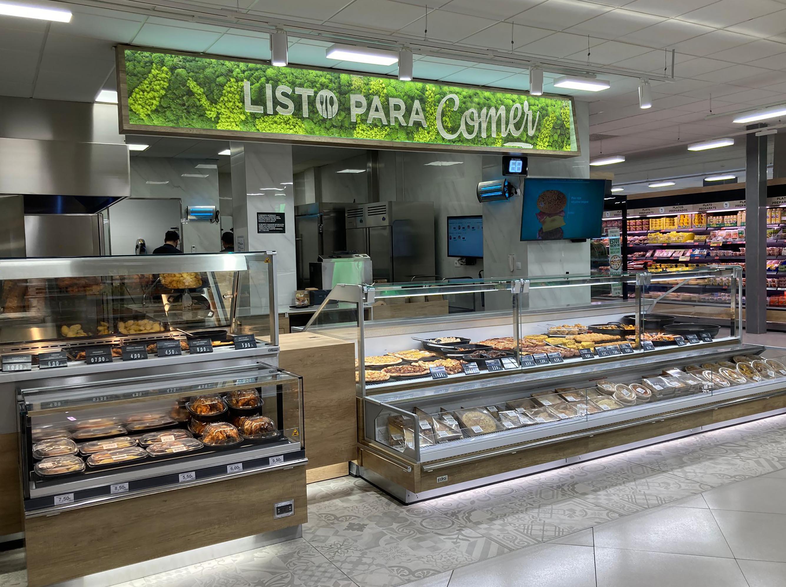 Sección &quot;Listo para comer&quot; de Mercadona.