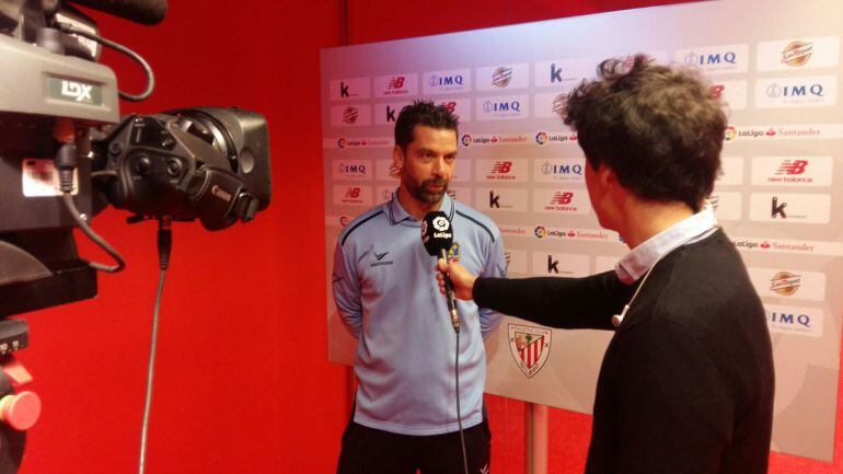 García Sanjuán tras el partido en San Mamés