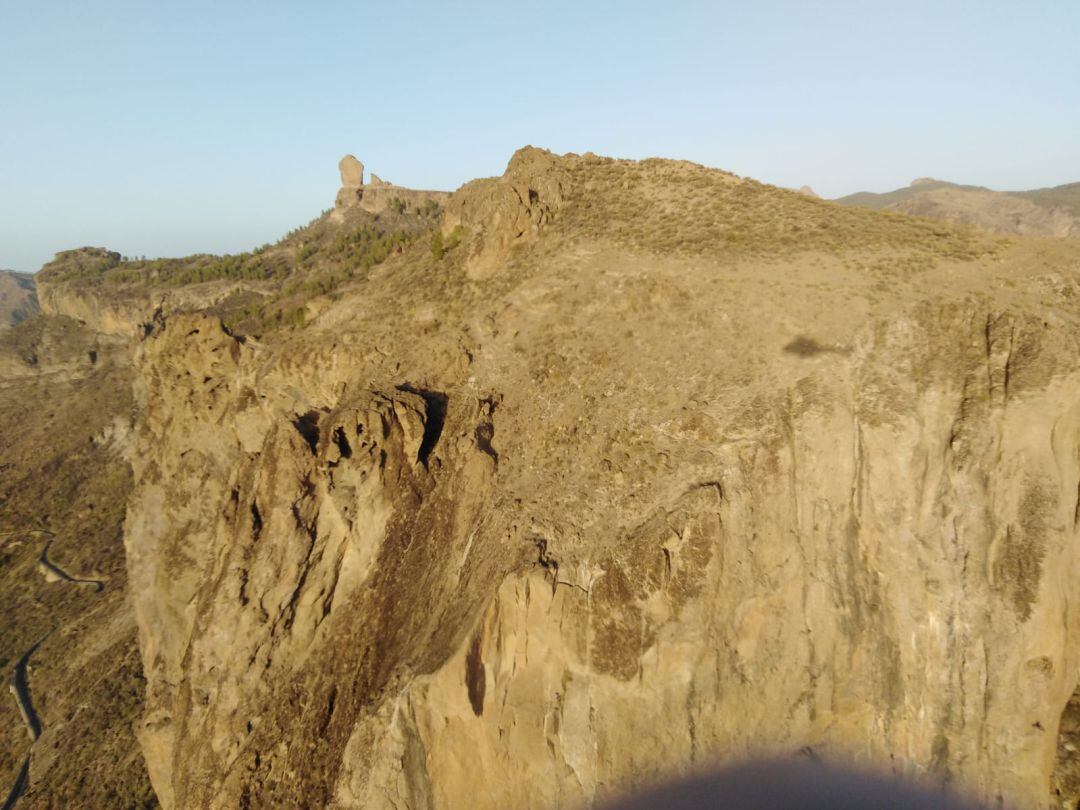 Imagen desde el helicóptero del GES