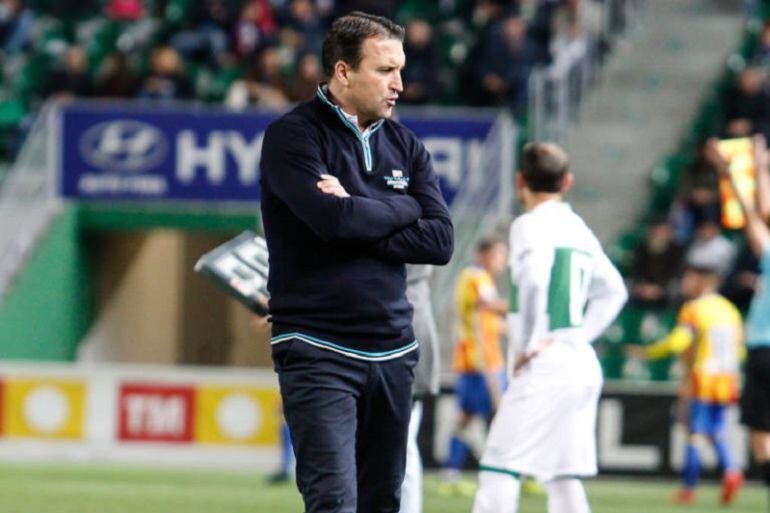 El entrenador del Elche C.F. Josico Moreno