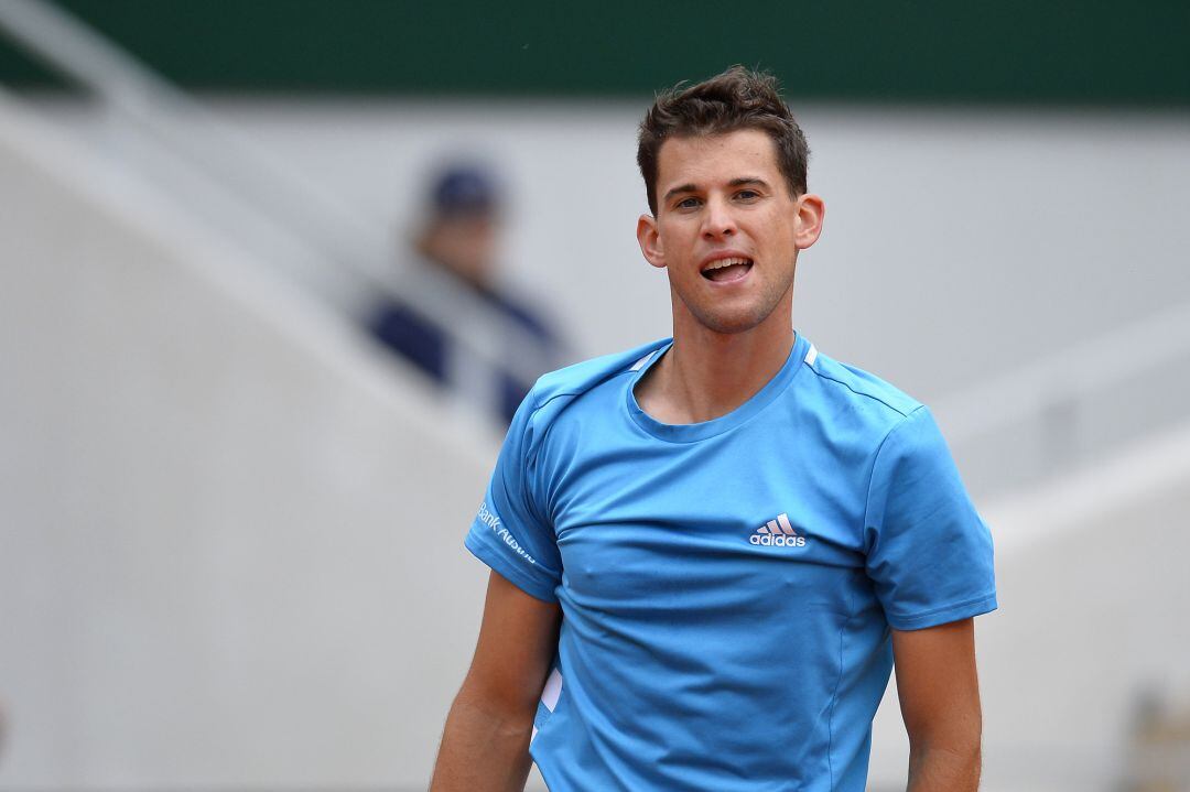 Thiem, durante el partido contra Alexander Bublik.