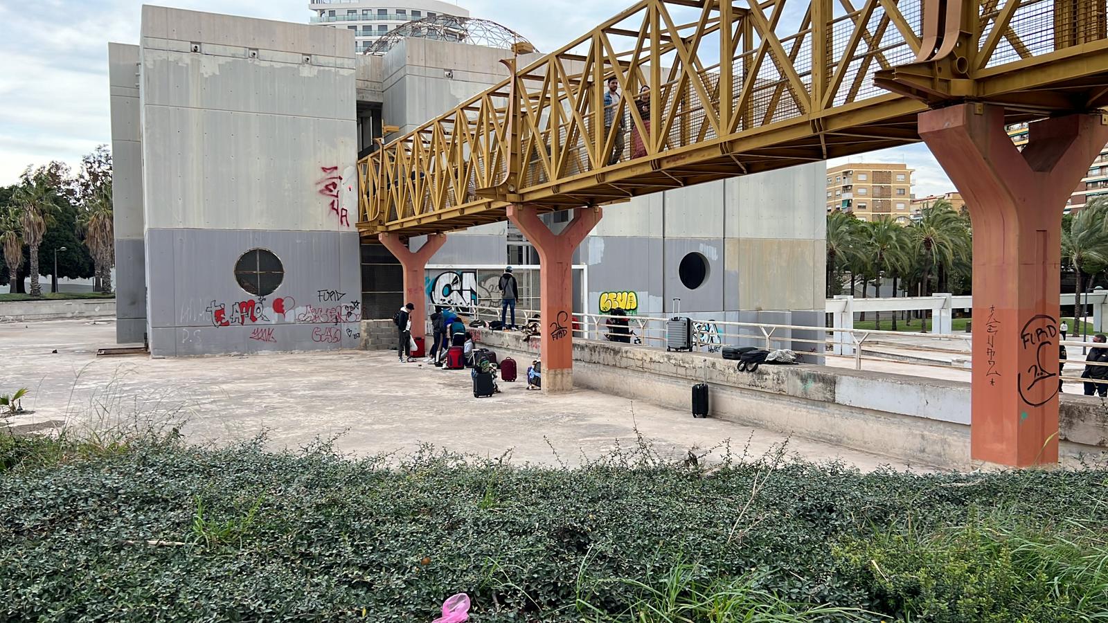 Operación policial en la Casa del Agua del Jardín del Turia de València