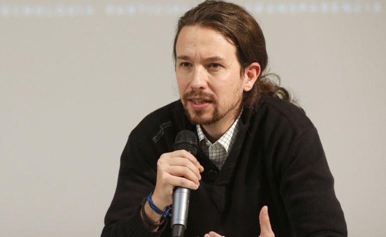 Pablo Iglesias durante un acto en Madrid