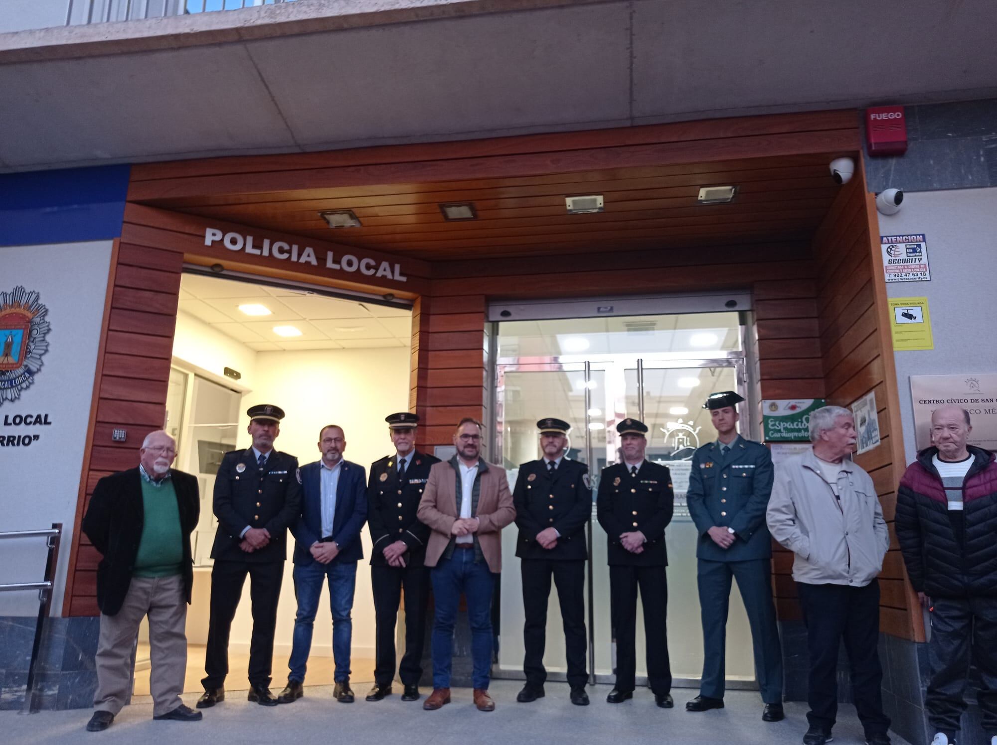 Inauguración del cuartel del barrio de San Cristóbal