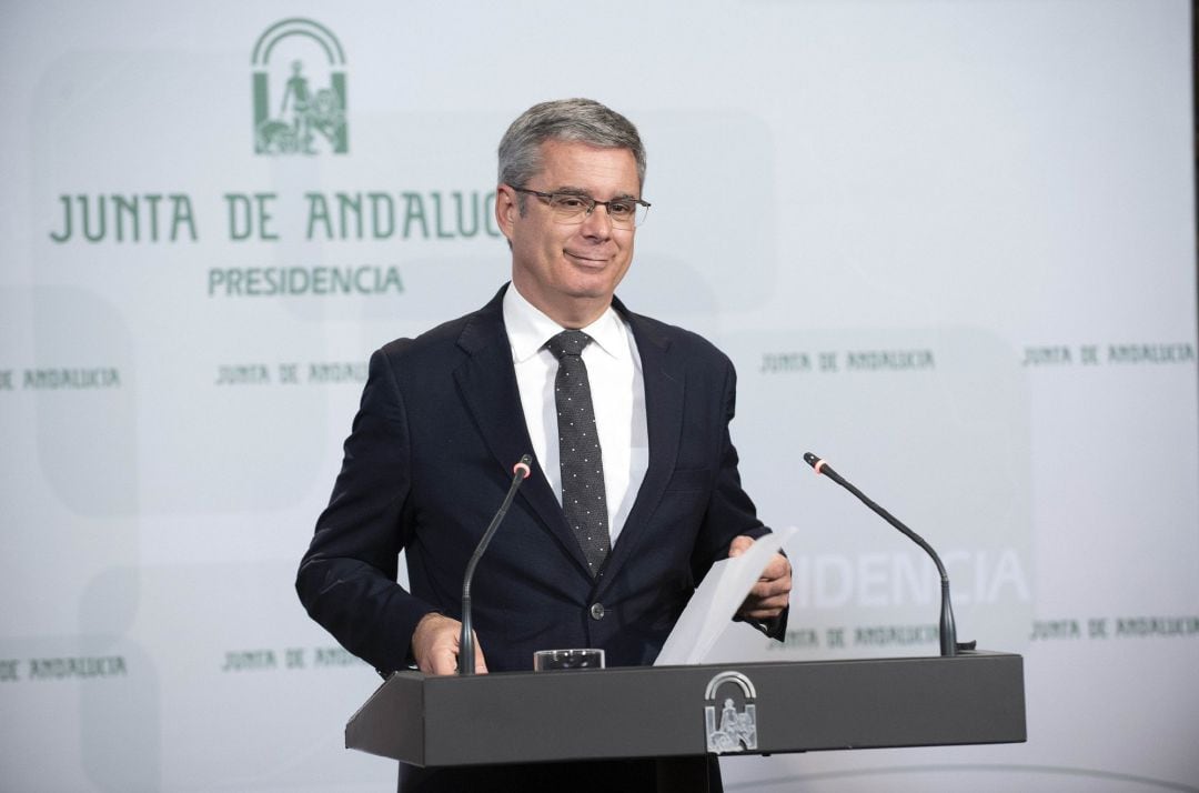 El portavoz de gobierno en Andalucía, Juan Carlos Blanco