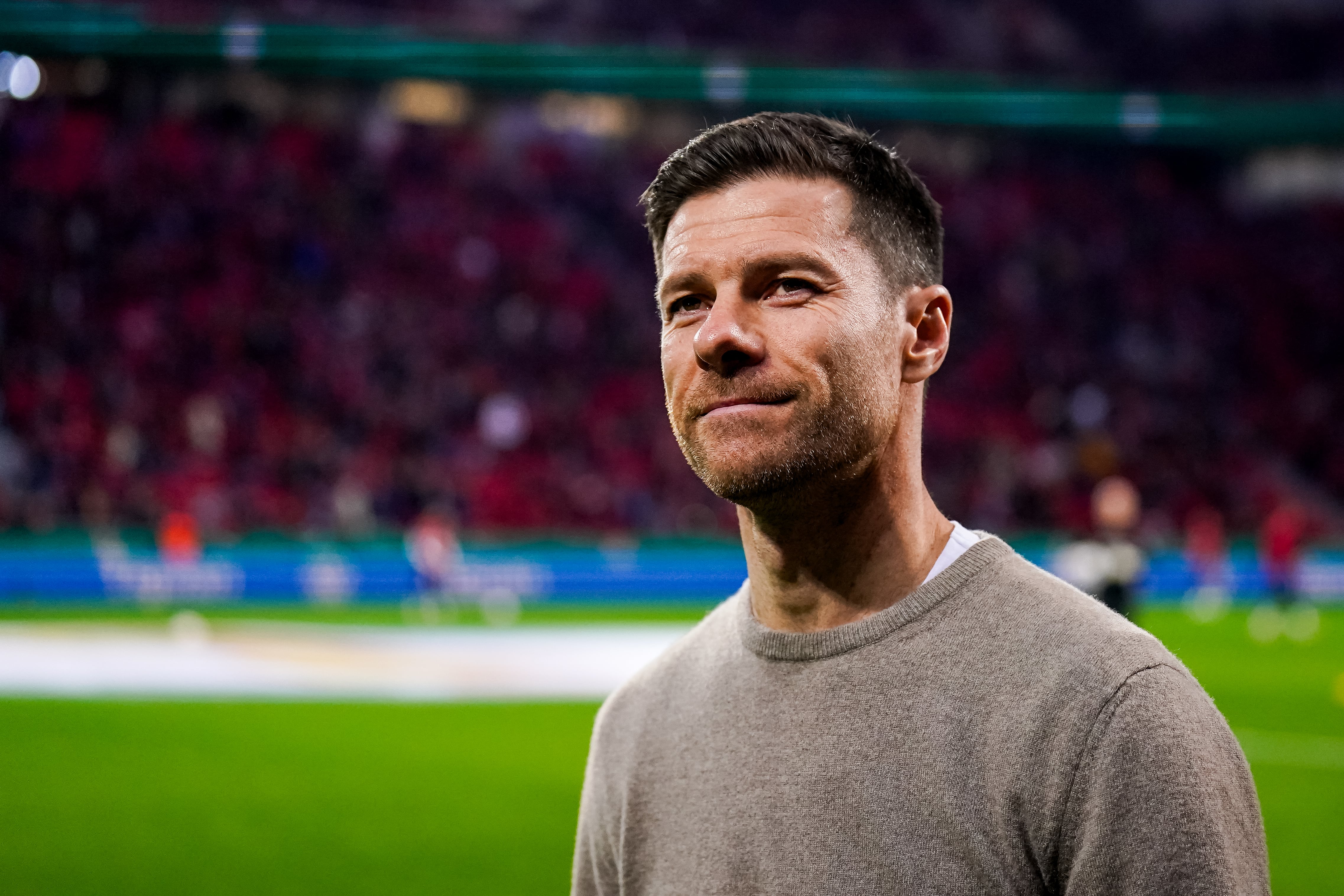 Xabi Alonso, durante un partido de Bundesliga del Bayern Leverkusen