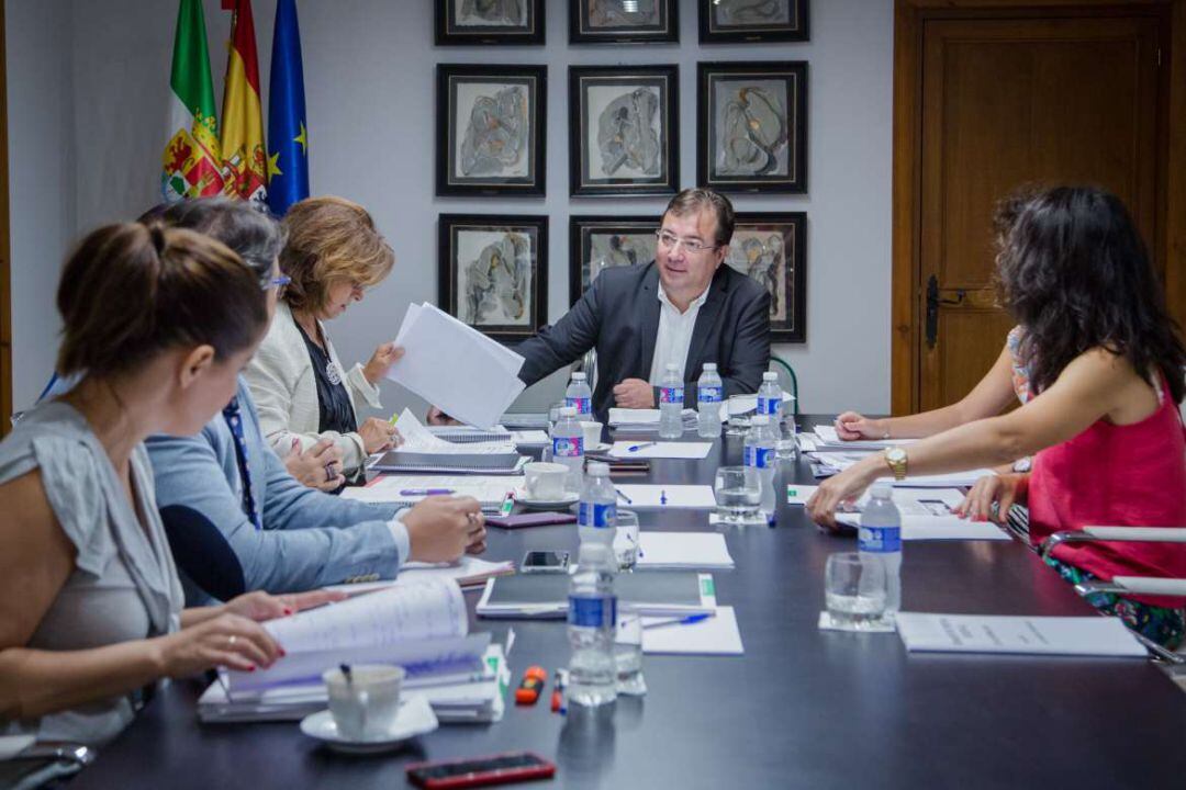 Momento del Consejo de Gobierno de la Junta de Extremadura del 25 de septiembre de 2018