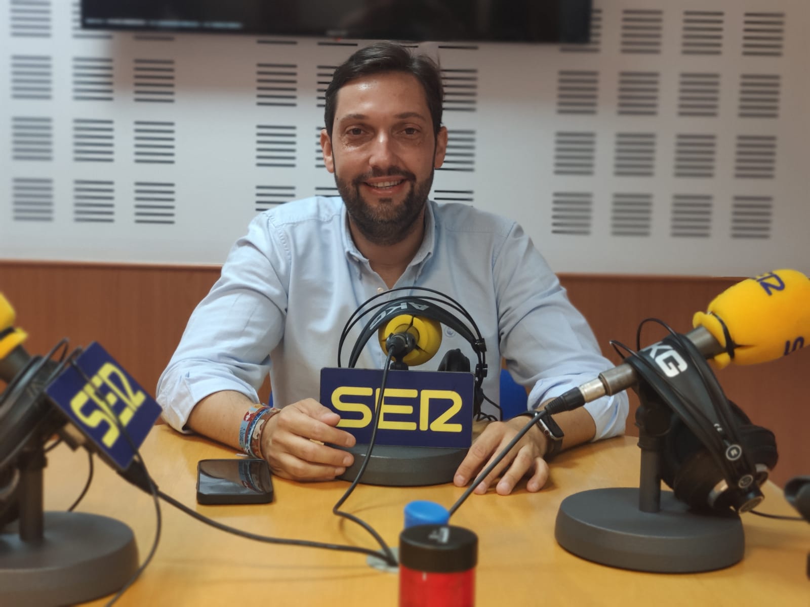 Juan Francisco Martínez, director del Instituto de Turismo de la Región de Murcia en los estudios de Radio Lorca SER