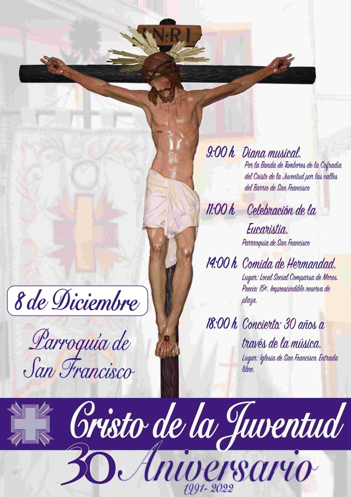 Cartel del acto del jueves