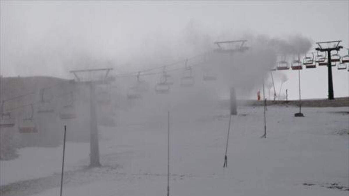 Nieve de cultivo en el Pirineo Aragonés