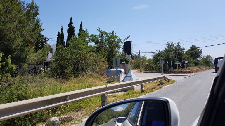 Imagen de archivo de uno de los radares instalados en las carreteras de Ibiza