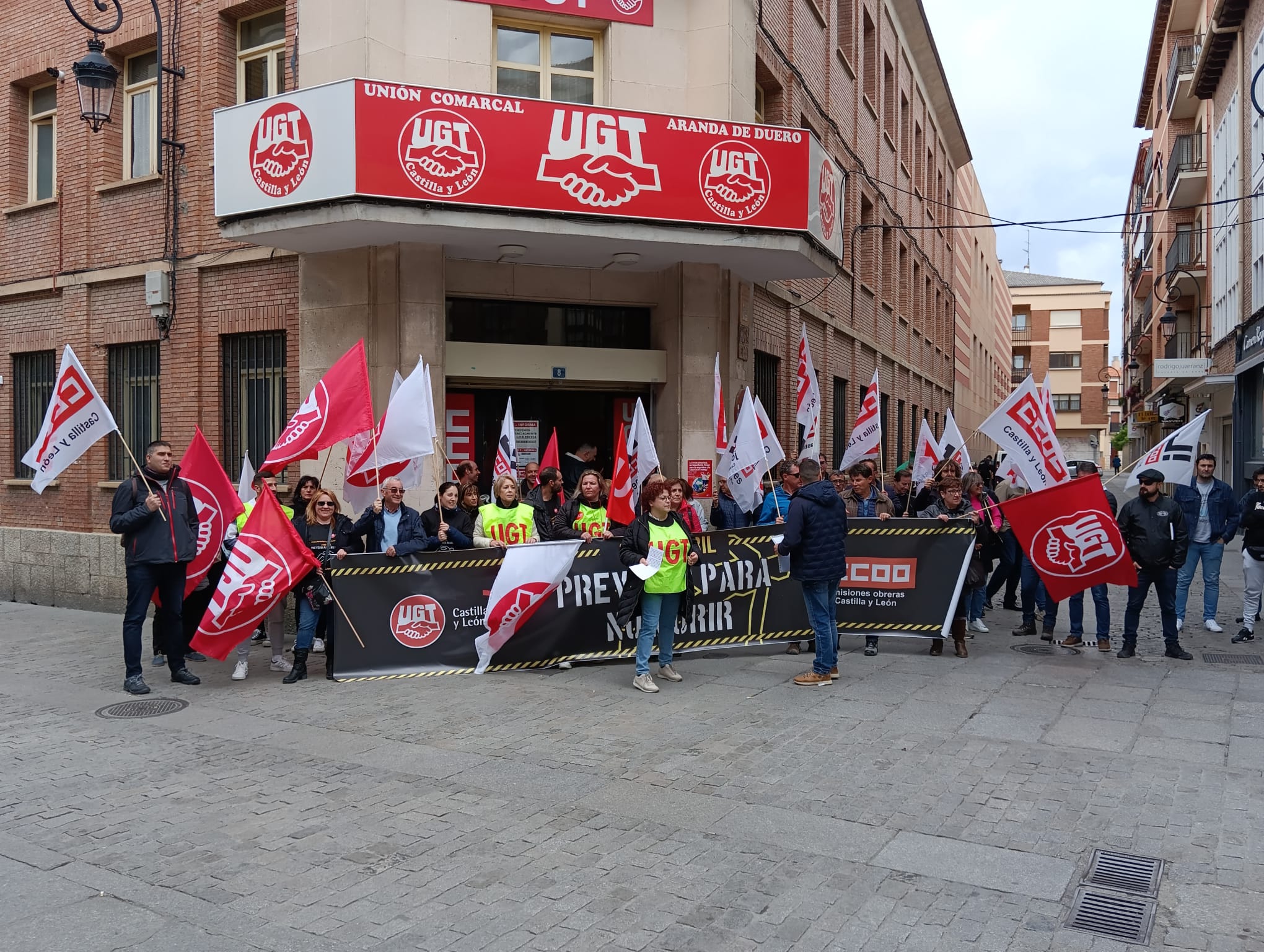 Concentración por el Día de la Seguridad y Salud en el Trabajo