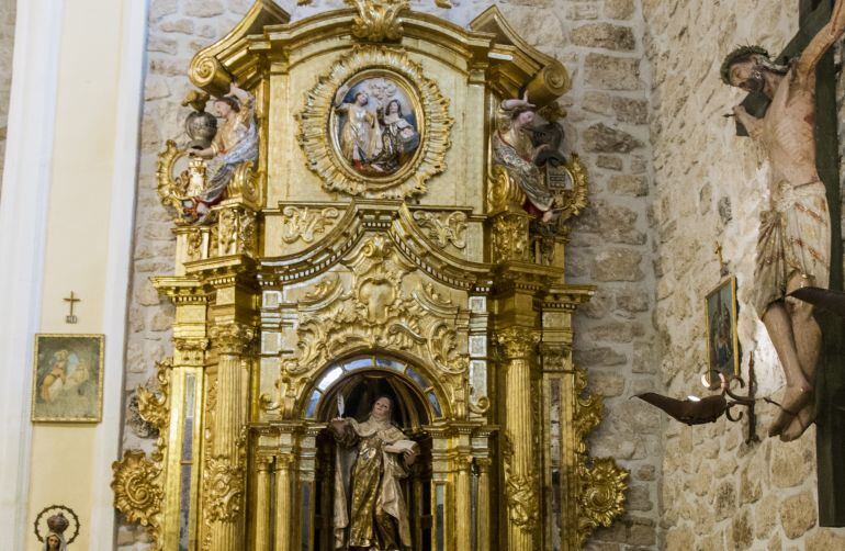 Retablo restaurado en Valdecañas de Cerrato.