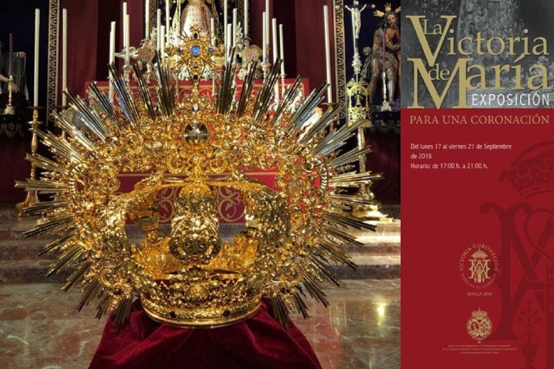 Cartel de la muestra de estrenos con motivo de la coronación canónica de la Virgen de La Victoria