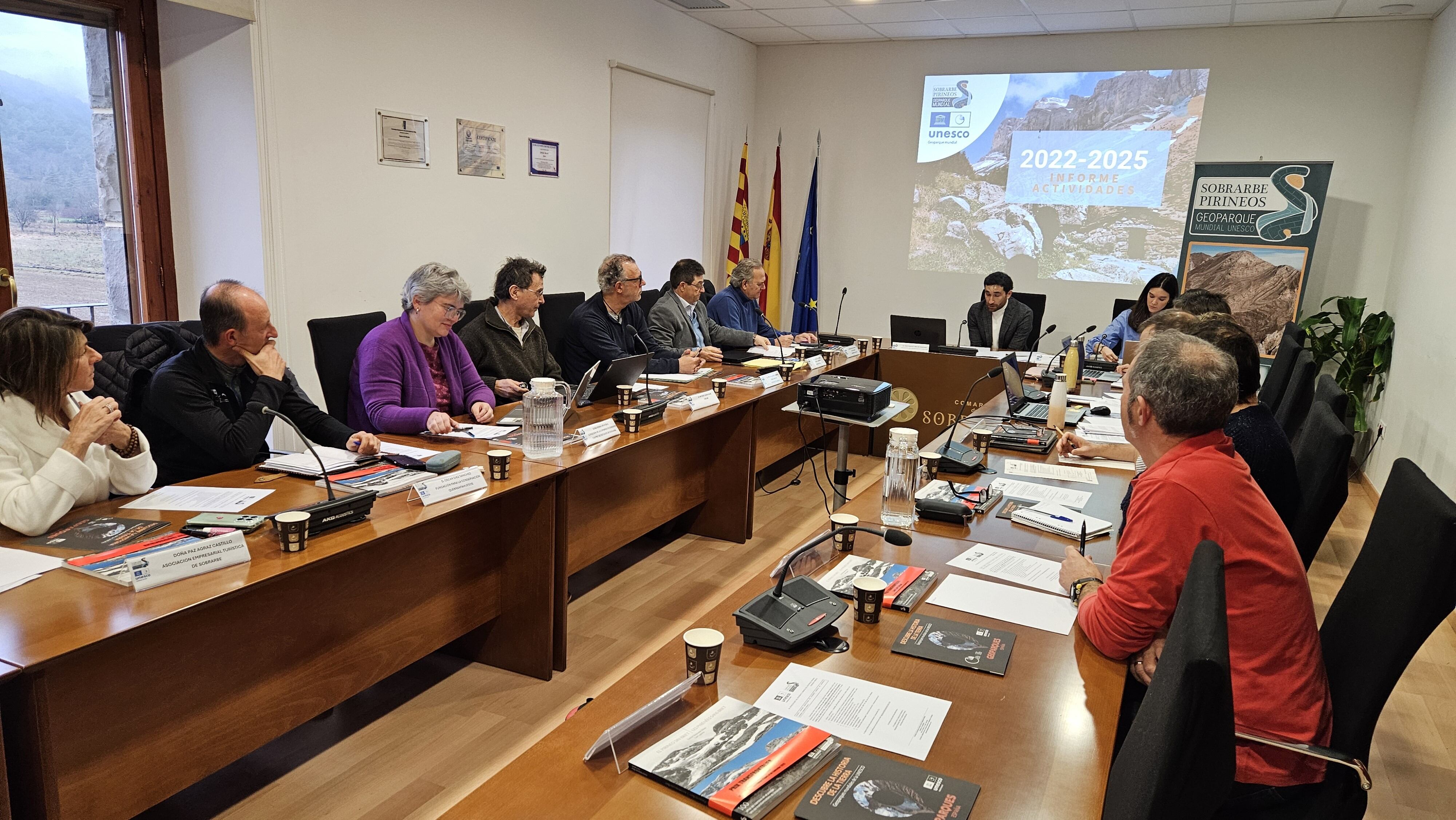 Reunión del Patronato Comarcal del Geoparque Mundial Unesco Sobrarbe-Pirineos 