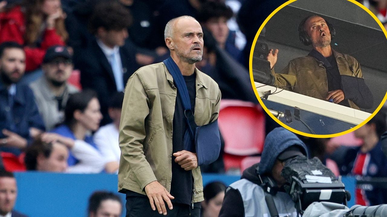 Luis Enrique, durante el último partido del PSG en la Ligue 1