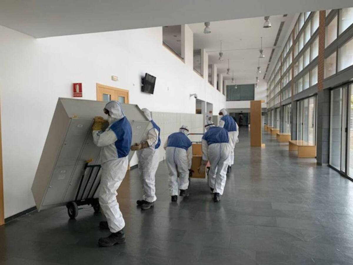 Muy cerca de finalizar los trabajos para acondicionar la Facultad de Medicina en Hospital de Campaña