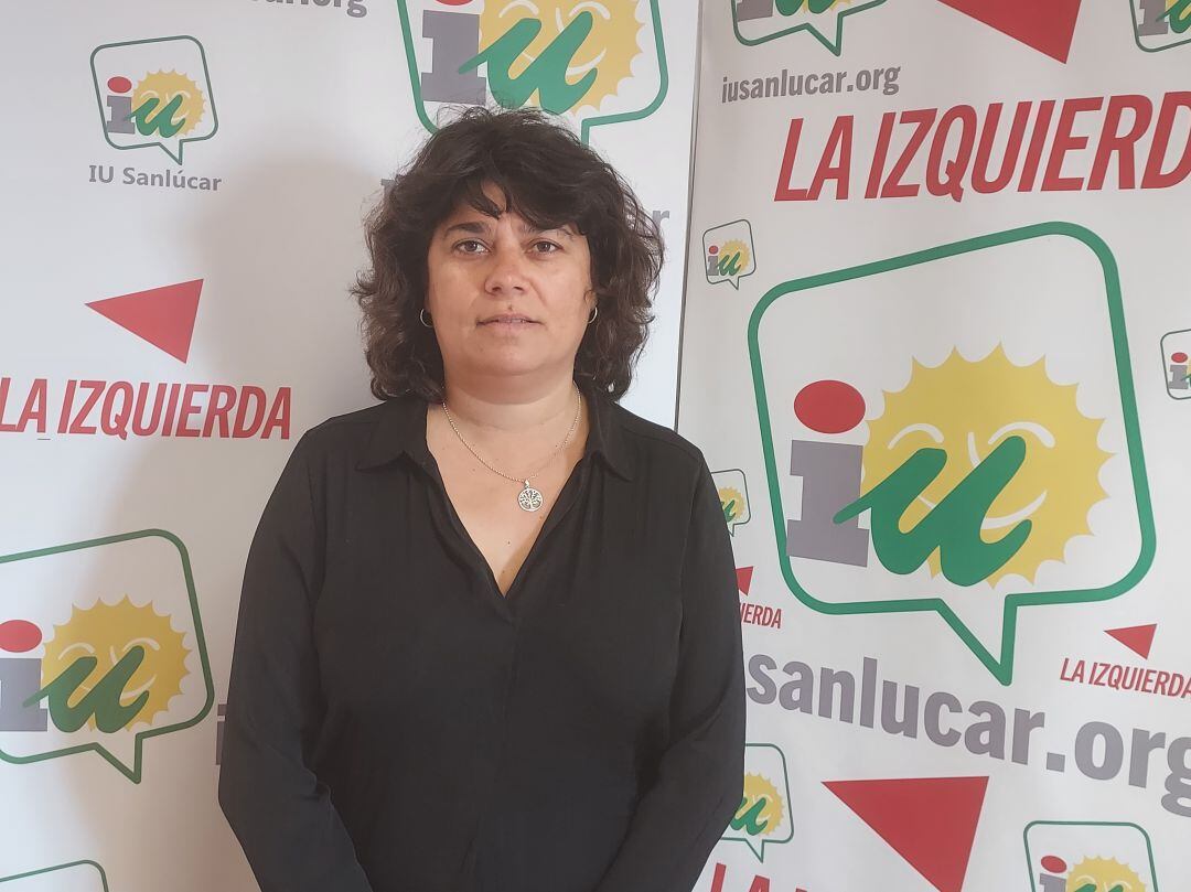 Carmen álvarez, portavoz de Izquierda Unida en Sanlúcar