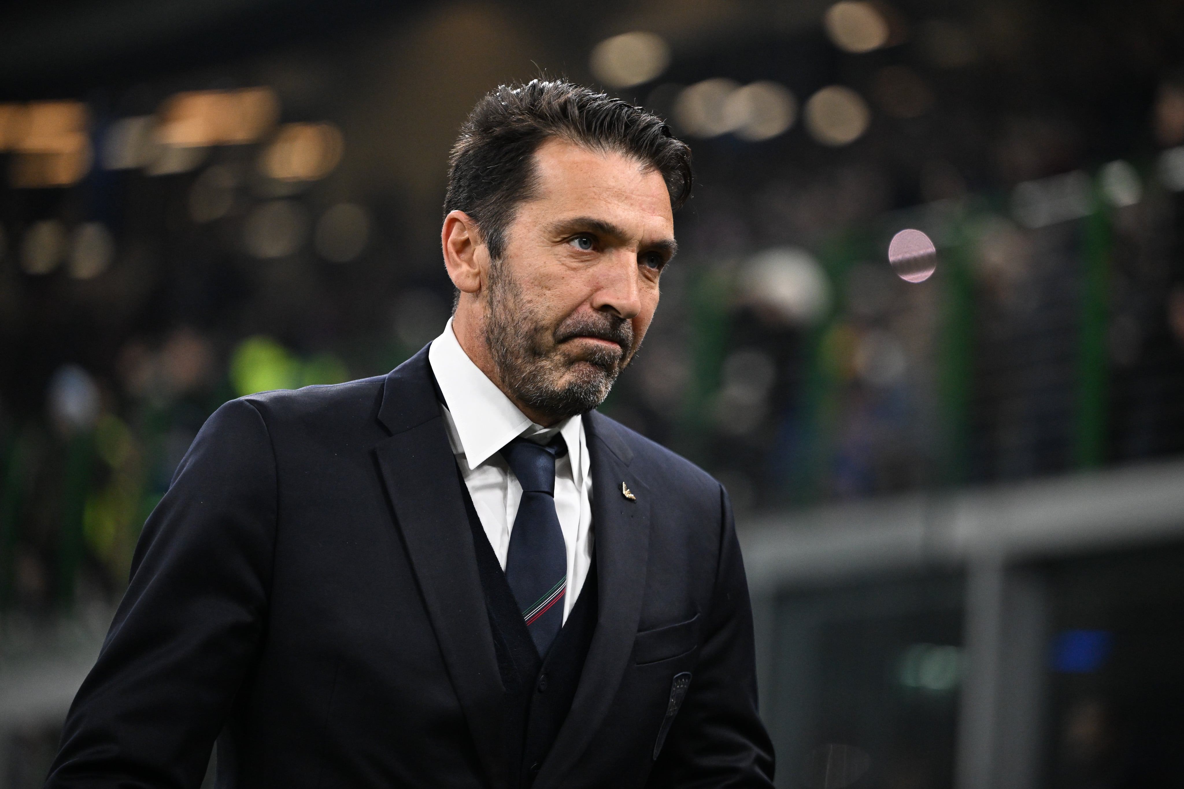 Gianluigi Buffon, durante el partido de la UEFA Nations League entre Italia y Francia