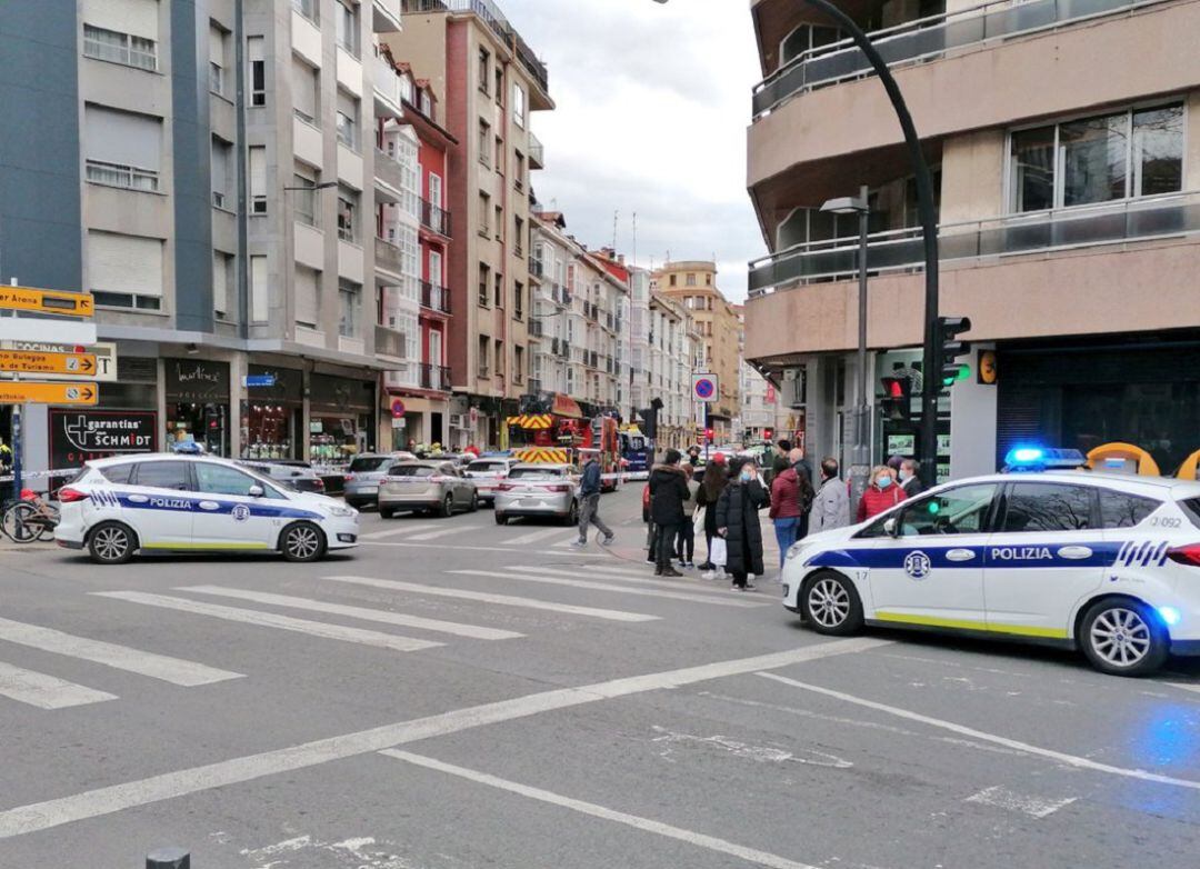 La calle Ortiz de Zarate permaneció cortada durante cinco horas