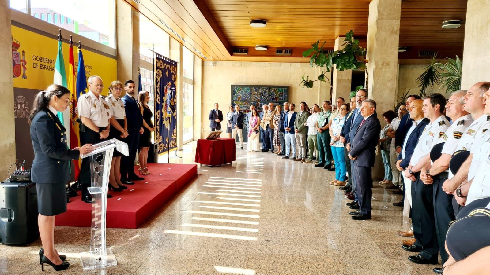 María Dolores López Sánchez, en el acto de toma de posesión como nueva Comisaría Principal, Jefa de la Comisaría de Policía Nacional en Córdoba