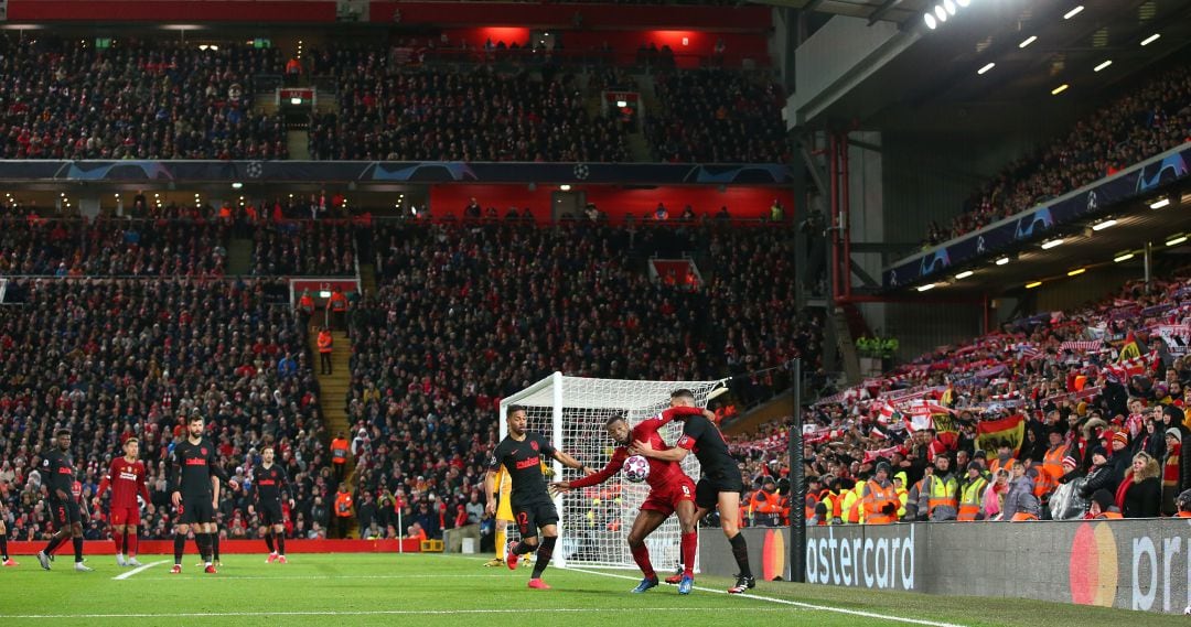 Un instante del Liverpool - Atlético de la Champions.