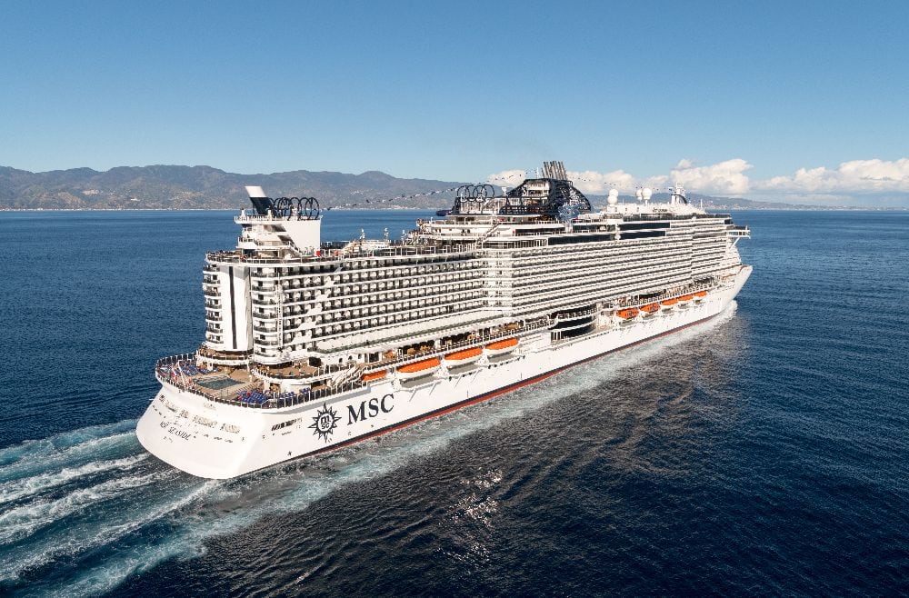 El centenar de estudiantes viaja en un crucero de MSC