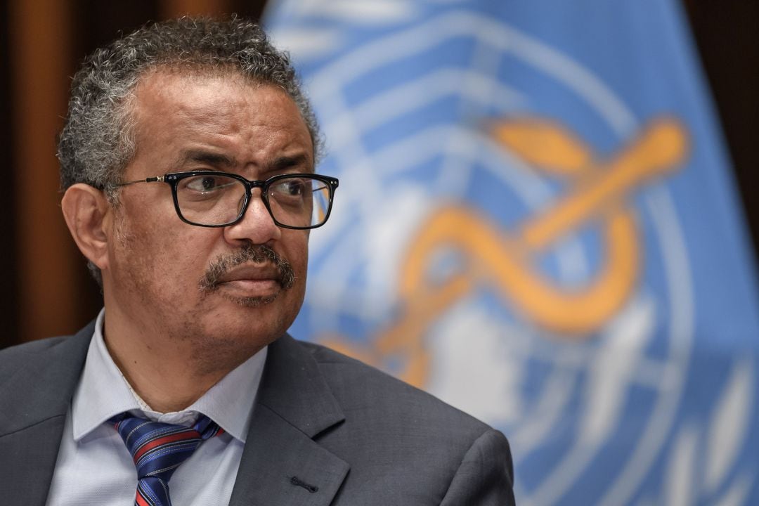 Imagen de archivo del director general de la Organización Mundial de la Salud (OMS), Tedros Adhanom Ghebreyesus