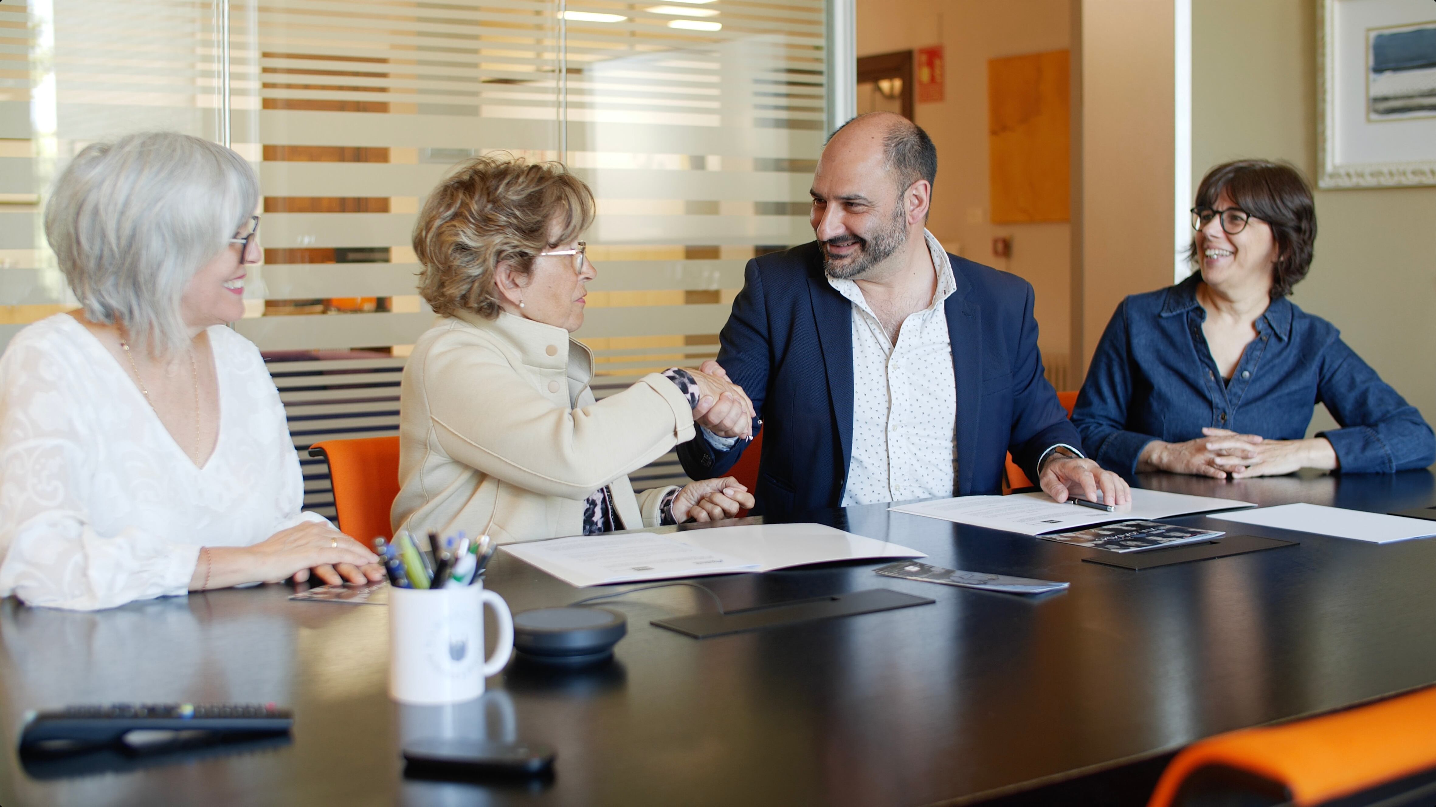 Mª Carmen Arroyo, Mª Carmen Javierre, Fernando Torres y Ángeles Pérez.