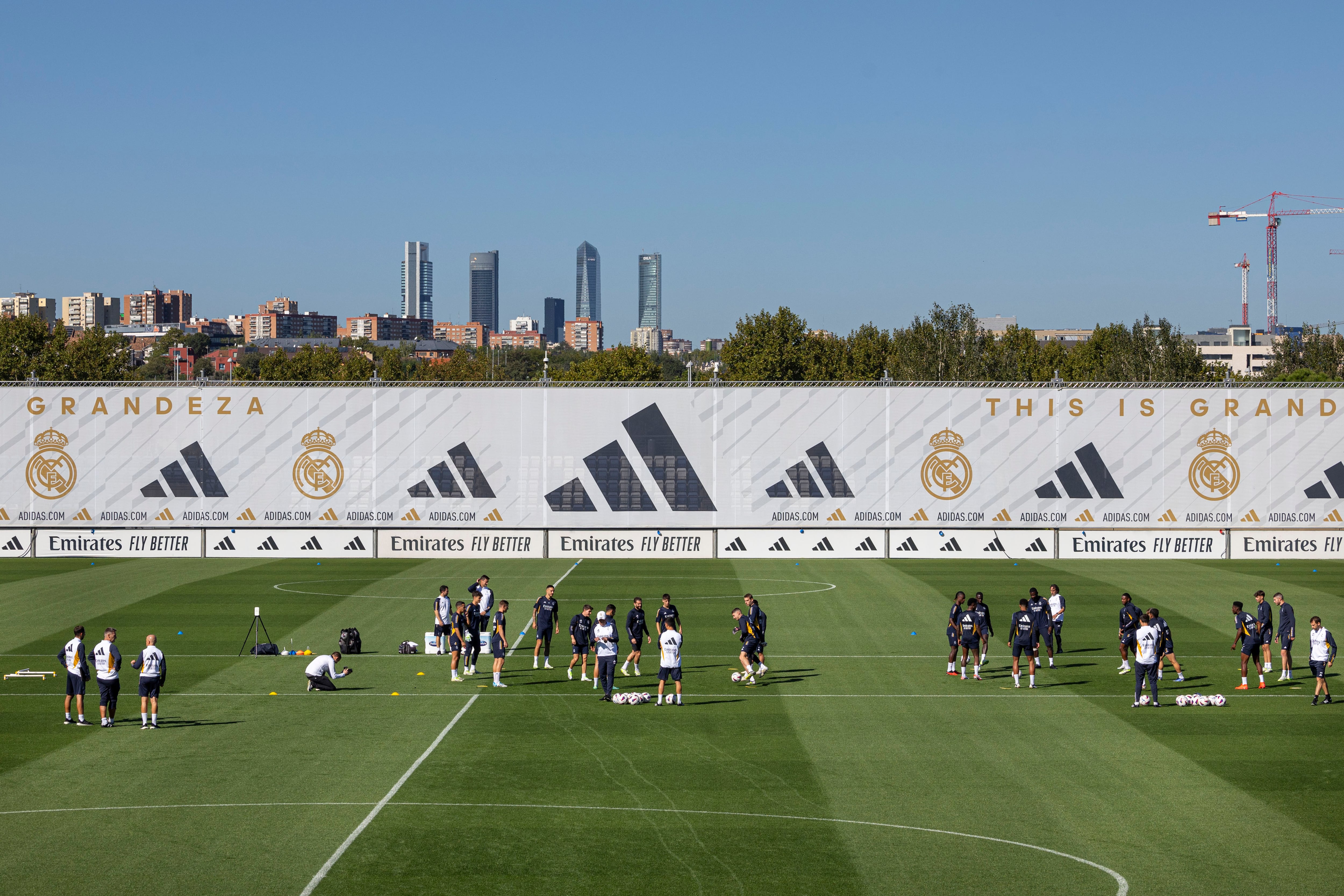 Vista general de las instalaciones del Real Madrid en Valdebebas.