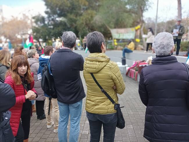 Un momento durante la concentración