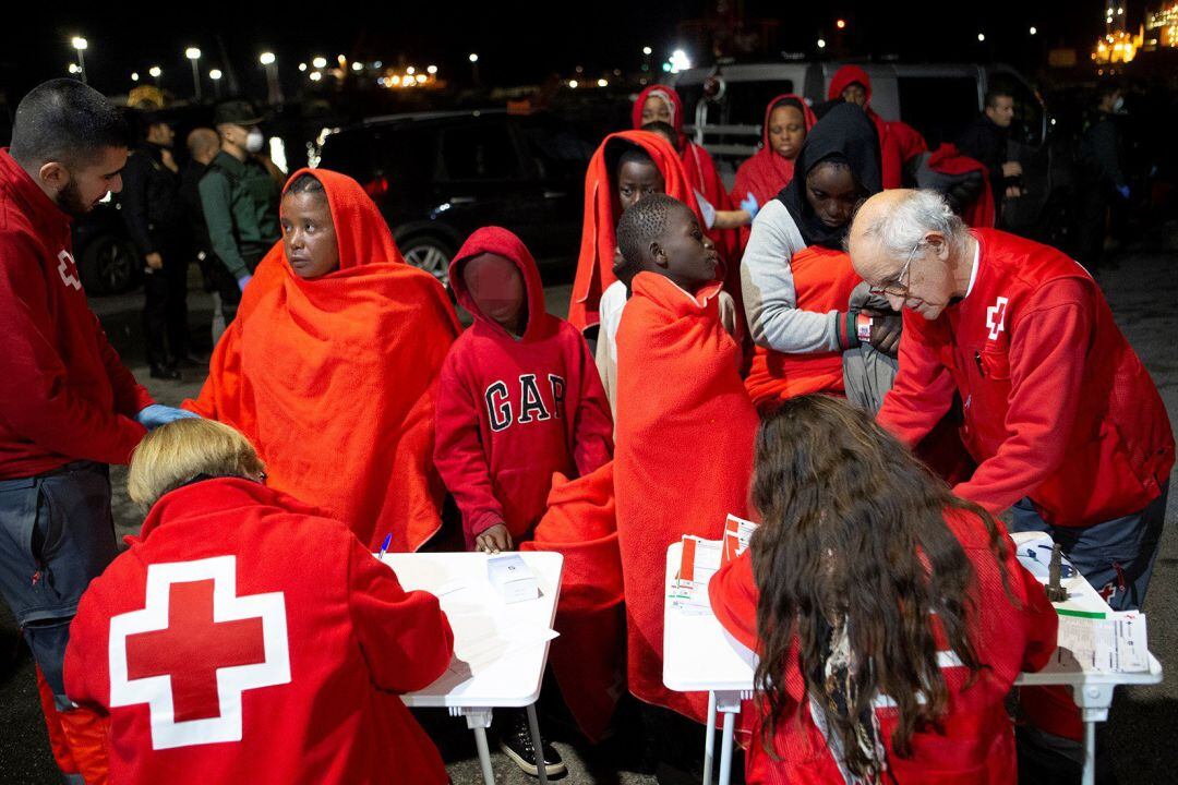 Imagen de archivvo de la llegada de inmigrantes al puerto de Motril
