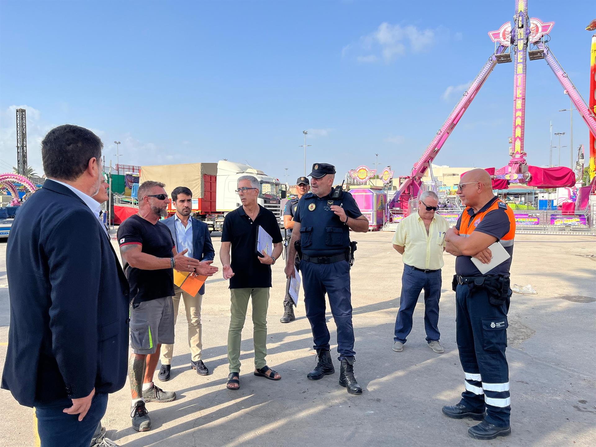 El Ayuntamiento de Murcia realiza una inspección para garantizar la &quot;máxima seguridad&quot; en la Fica durante la Feria