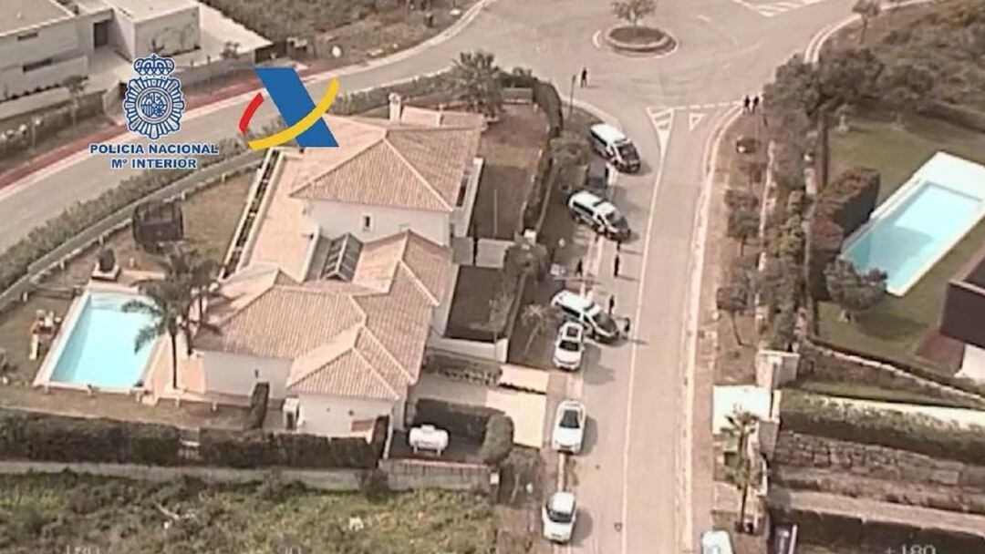 Chalet en el que vive la novia de Isco Alarcón "El Castaña", en la zona de Sotogrande, en San Roque