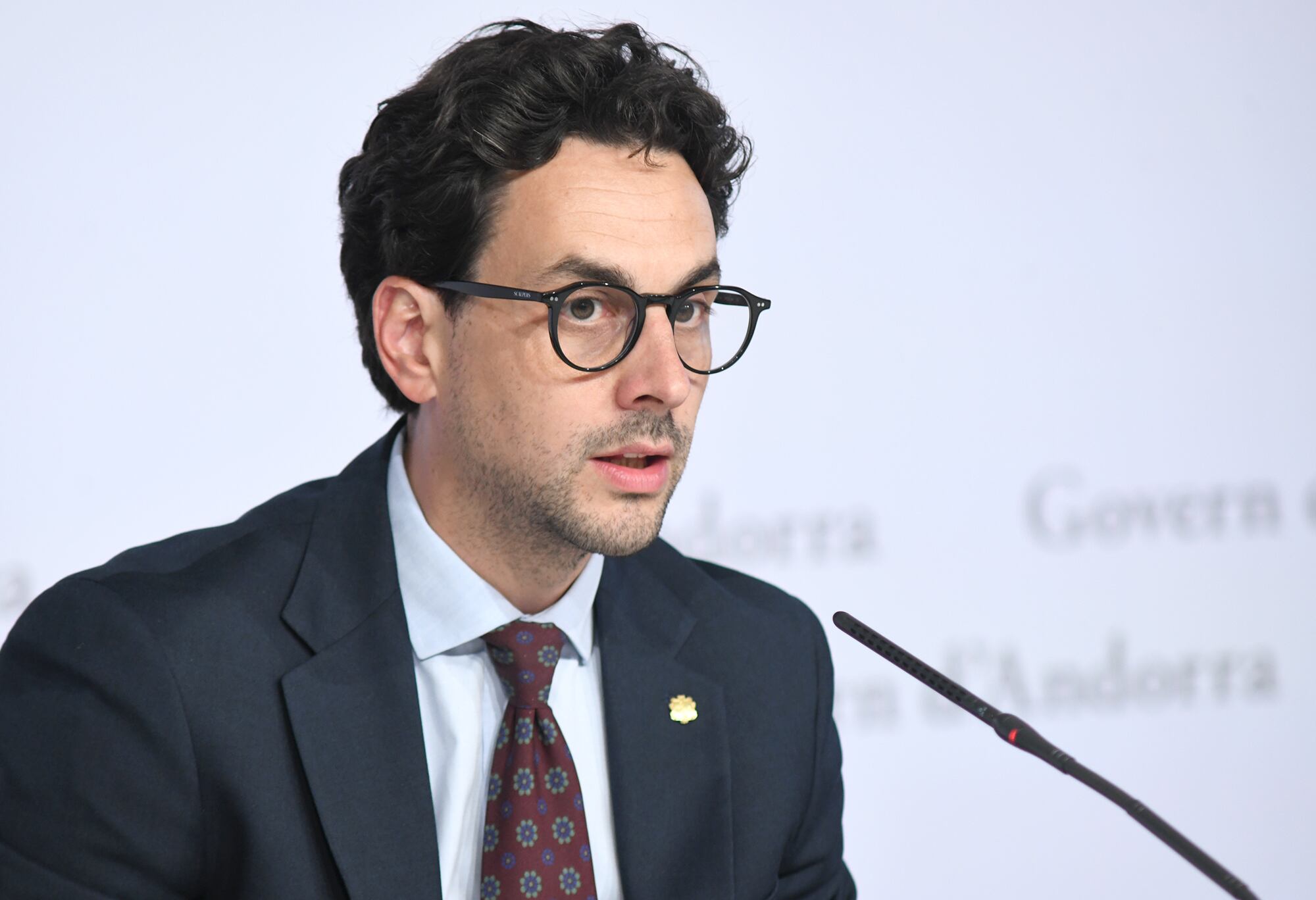 El ministre portaveu, Guillem Casal, durant la roda de premsa posterior al consell de ministres d'aquest dimecres