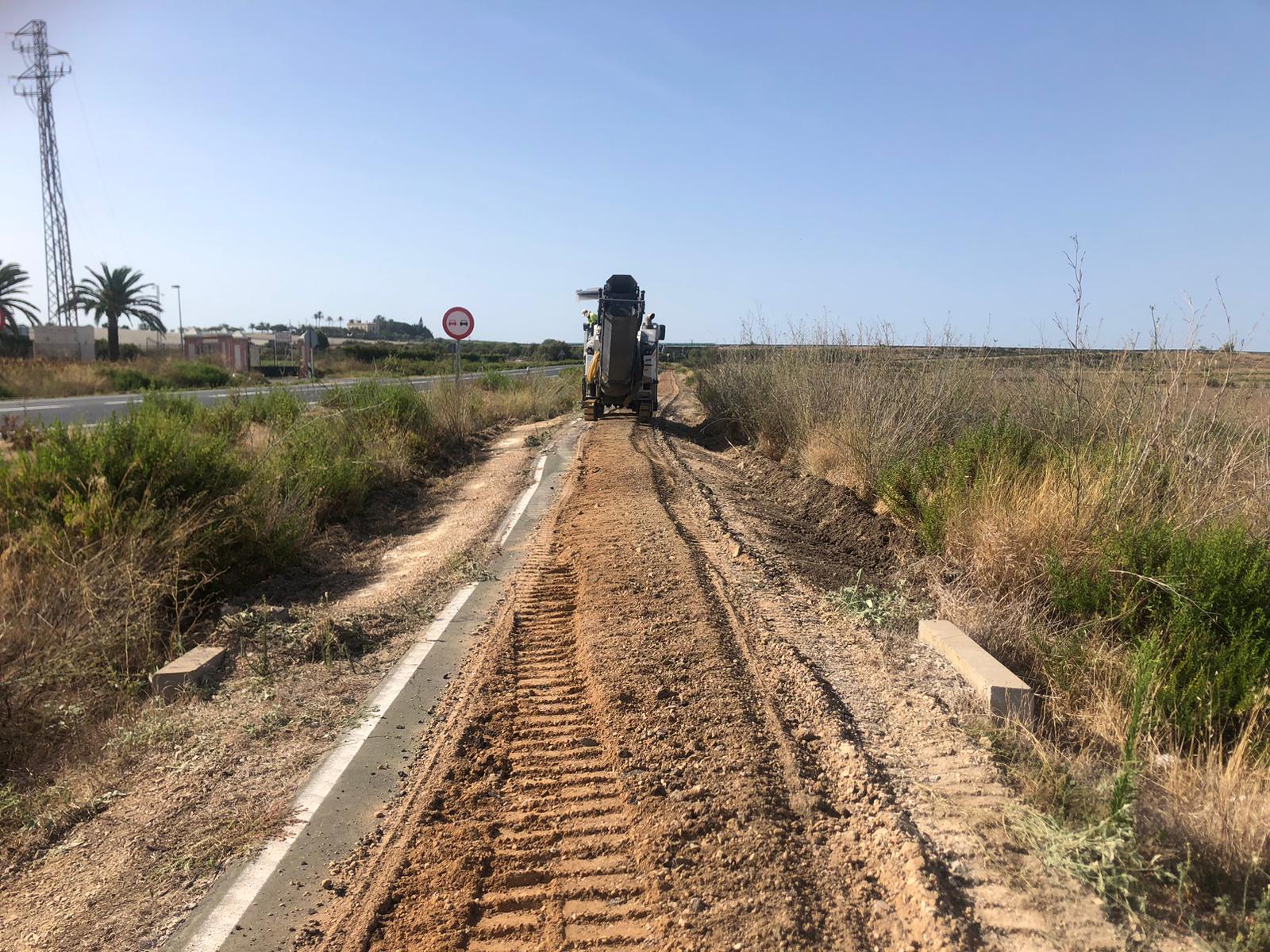 carril bici de la A-2077 en Munive