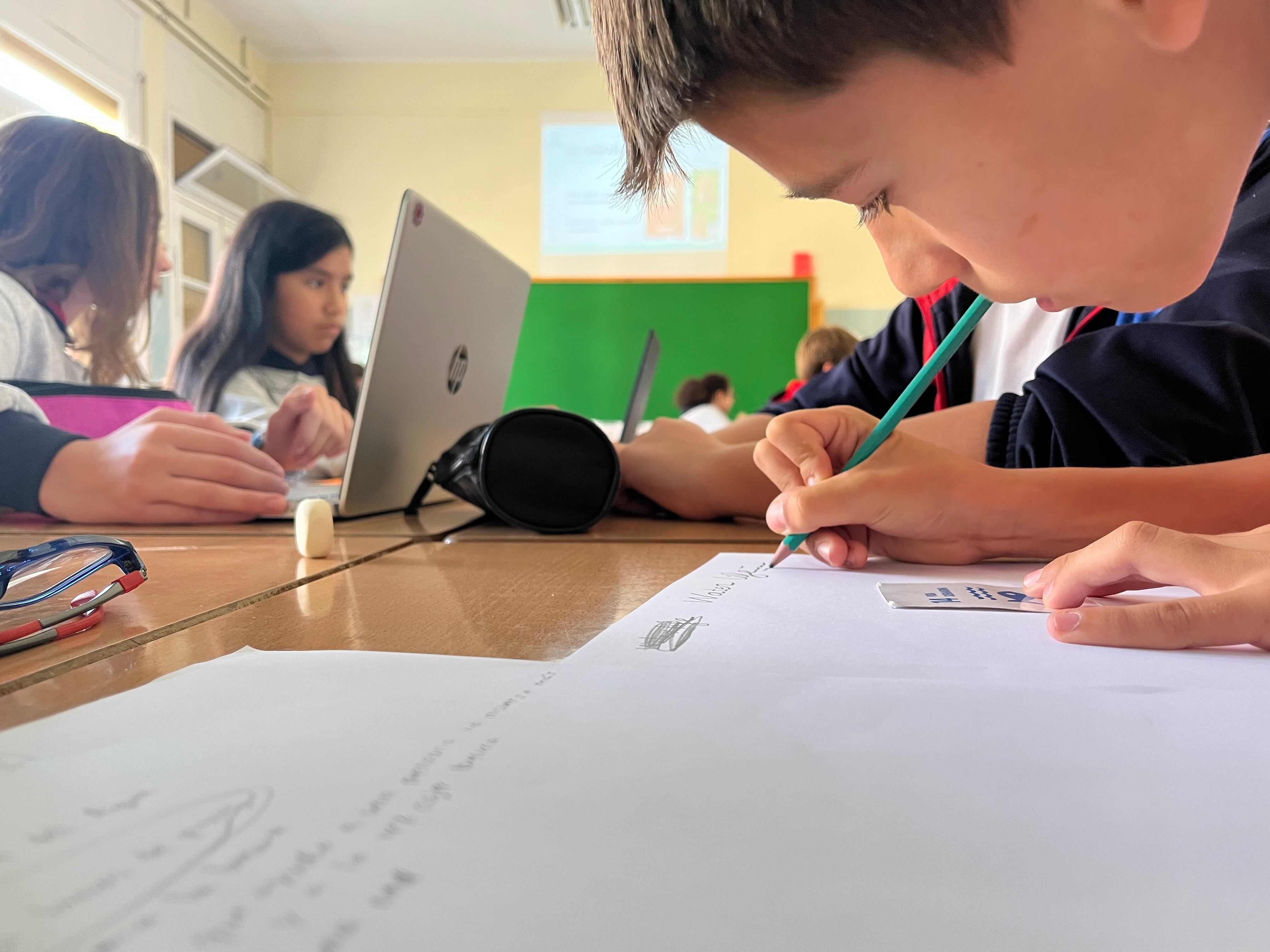 Alumnos del Colegio Santo Ángel participantes en el programa