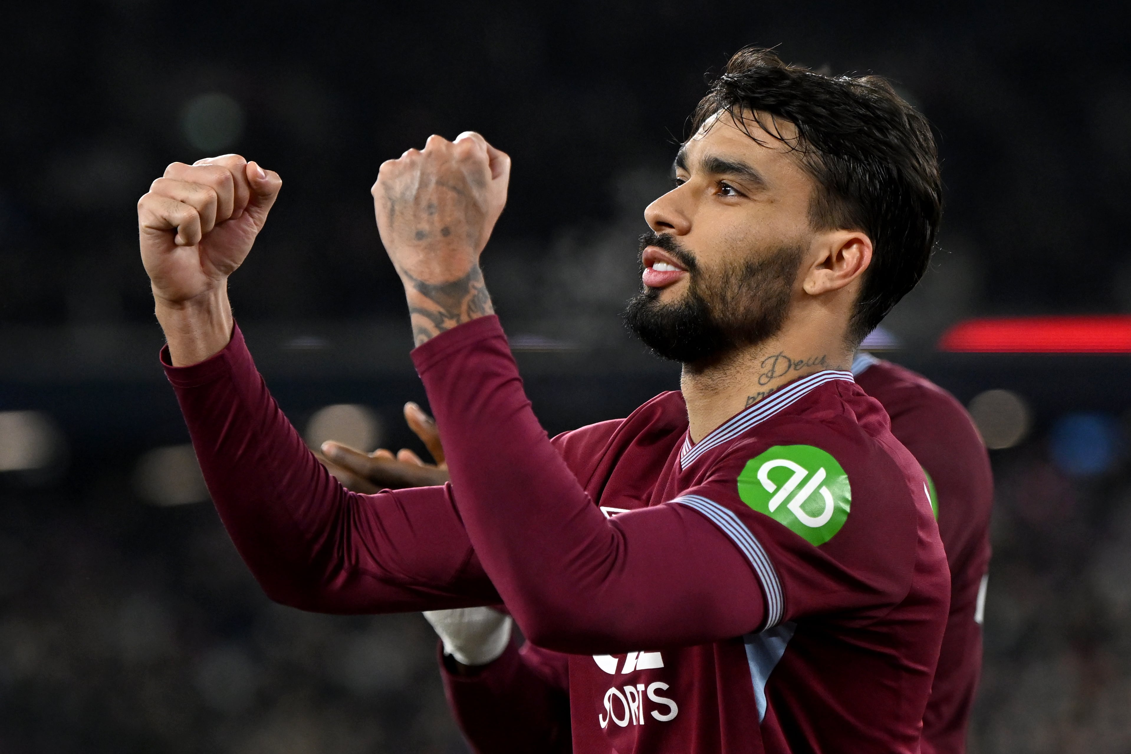Lucas Paquetá celebra un gol en el West Ham United-Brighton de la Premier League