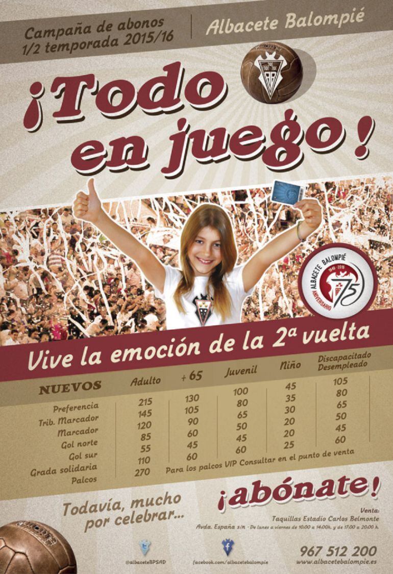 Cartel promocional de la campaña