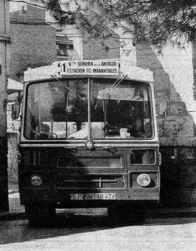 Línea de autobuses que comunicaba el centro de Guadalajara con el barrio de Los Manantiales.