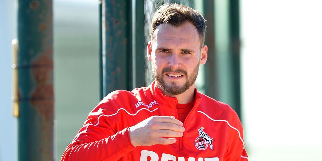 Birger Verstraete, durante un entrenamiento con el Colonia